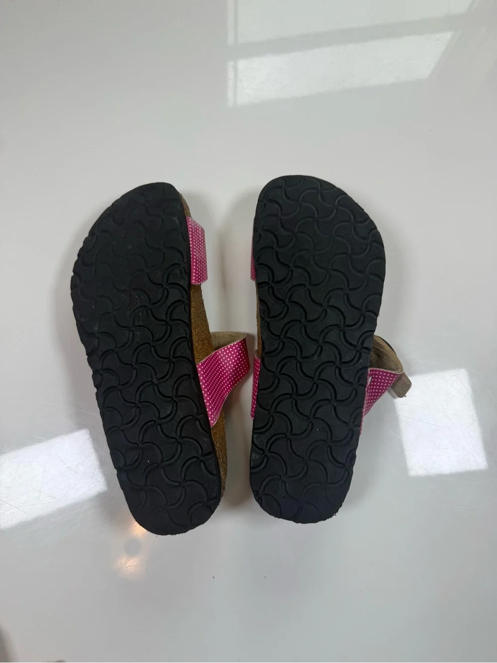 Birkies by Birkenstock Pink Polka Dot Sandals